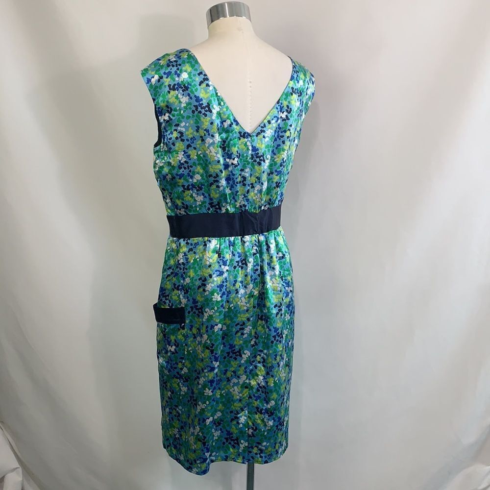 Lilly Pulitzer blue print silk with pockets dress - Picture 7 of 10